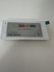 2.9” 4-Colour Electronic Shelf Label (ESL) - BLE29RWBY